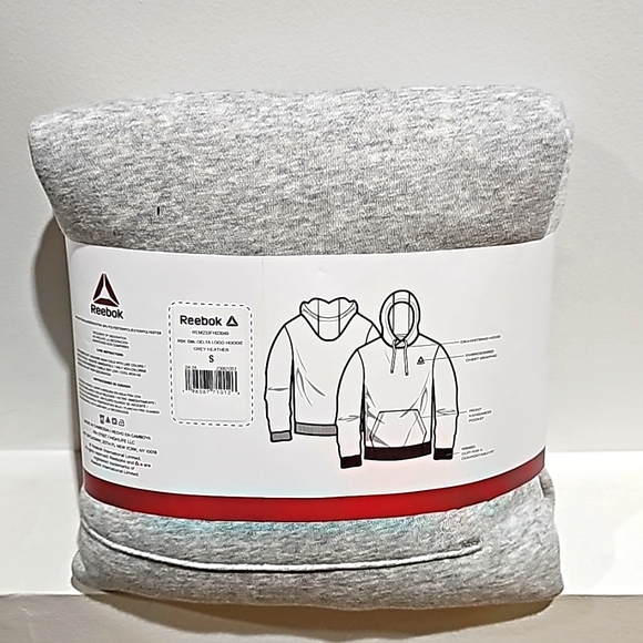 REEBOK MENS DELTA LOGO HOODIE - Picture 2 of 3